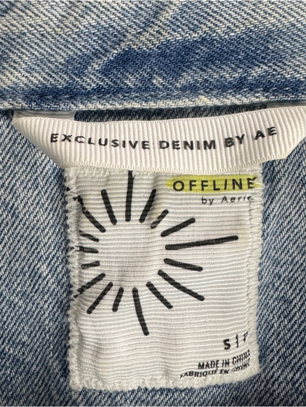 Offline By Aerie Denim Shirt Jacket Size Small - Picture 2 of 12